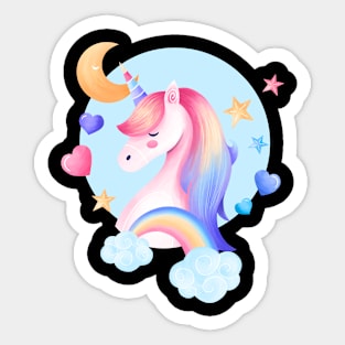 Unicorn hand drawn Sticker